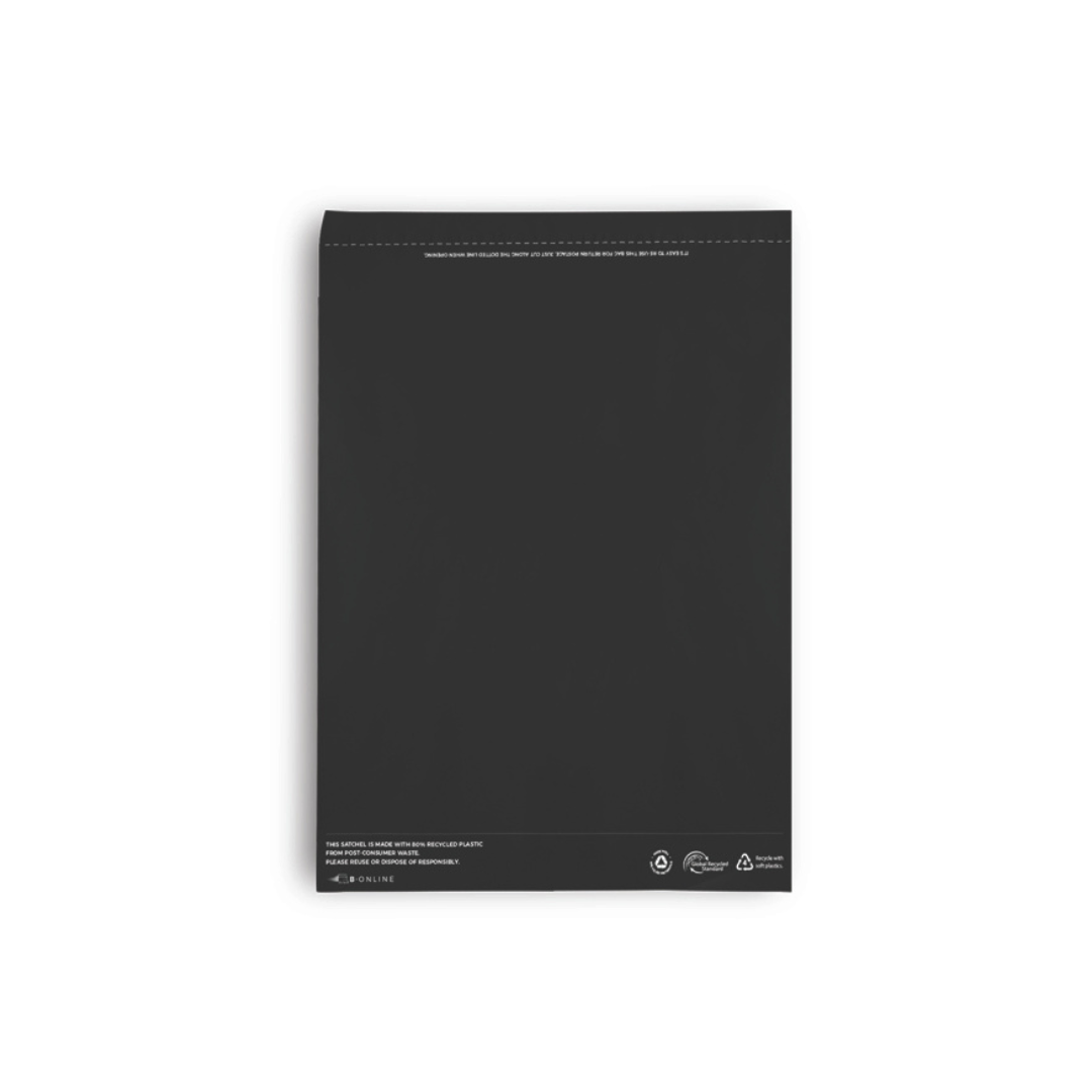B Online Black Poly Mailer MedRecycled -200/Ctn