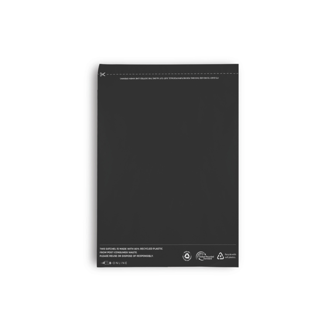 B Online Black Poly Mailer Small Recycled -200/Ctn