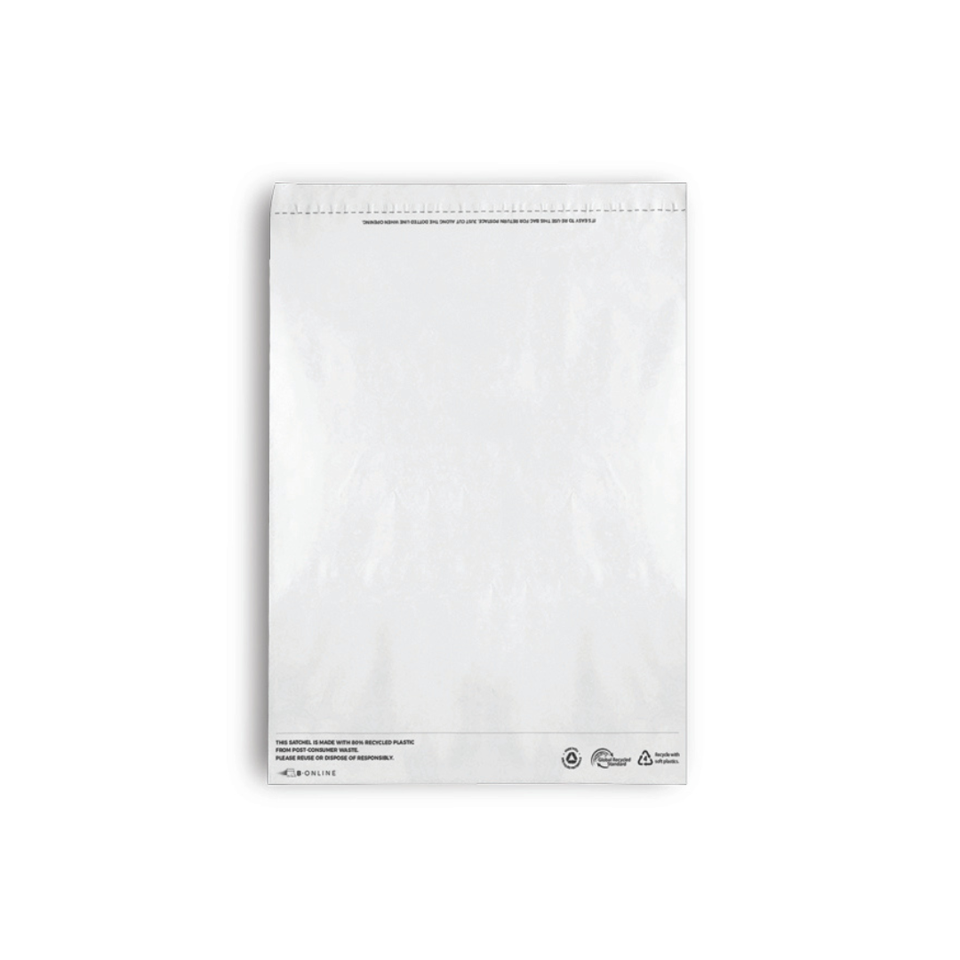 B Online White Poly Mailer MedRecycled -200/Ctn