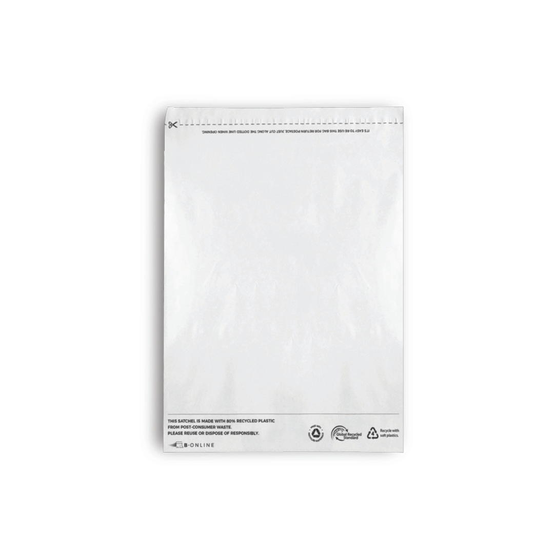 B Online White Poly Mailer Small Recycled -200/Ctn